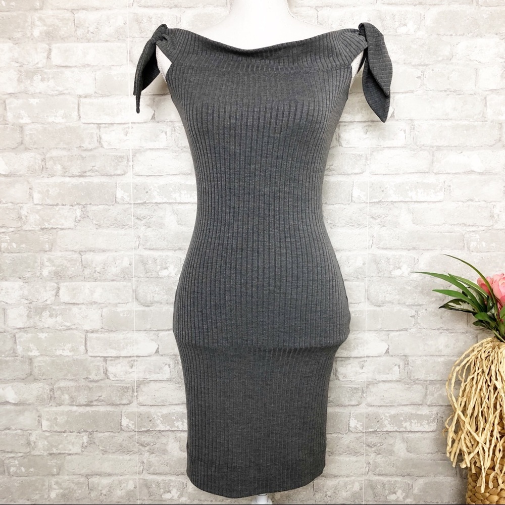 Cosmopolitan at Nordstrom | Yours Truly Heather Grey Body-con Mini Dress XS